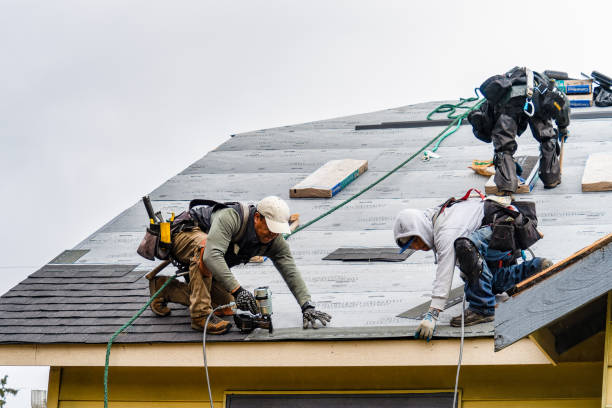 Professional Roofing technician working in Lee Center, NY